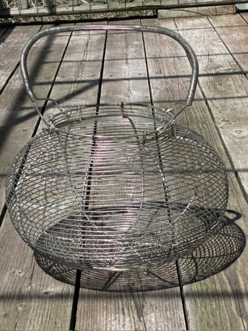 1920s Large French Egg Basket